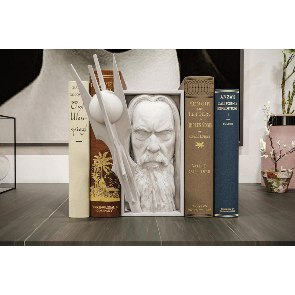 Saruman the White Book Nook - Wizard Tower Bookshelf Insert